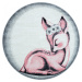Detský kusový koberec Bambi 850 pink kruh Rozmery koberca: 160x160 kruh