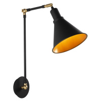 Nástenná lampa Berceste V čierna