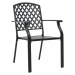 Stohovateľné záhradné stoličky 4 ks čierna Dekorhome,Stohovateľné záhradné stoličky 4 ks čierna 