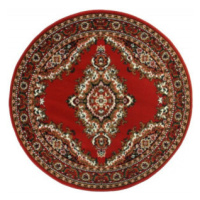 Kusový koberec TEHERAN T-102 red kruh - 190x190 (průměr) kruh cm Alfa Carpets