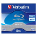 Verbatim BD-R, Dual Layer 50GB, jewel box, 43748, 6x, 5-pack, pro archivaci dat