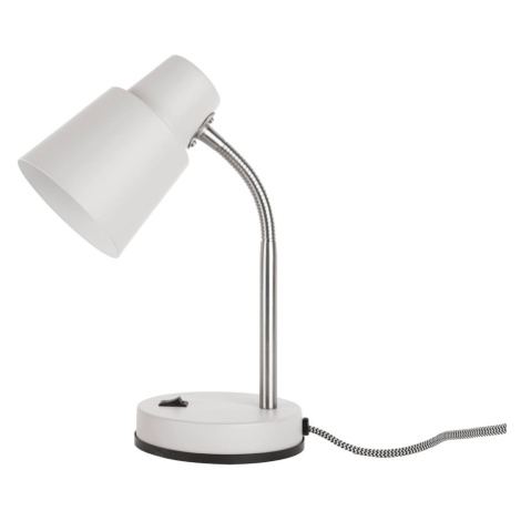 Biela stolová lampa Leitmotiv Scope, výška 30 cm