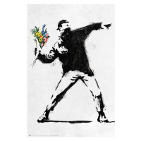 Plagát Banksy - The Flower Thrower (204)