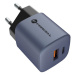 Forcell F-Energy GaN VT-31, 33W 3A, USB-C, USB-A, PD, Quick Charge 4.0, sivo-čierna