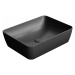 GSI - SAND/NUBES keramické umývadlo na dosku 50x38cm, čierna matná 903726