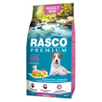 Krmivo Rasco Premium Adult Mini kura s ryžou 1kg