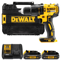 DEWALT 18V XR Aku príklepová vŕtačka, 2x 1,5 Ah DCD778S2T-QW