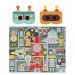 Petit Collage Puzzle roboti 100 ks s 3D okuliarmi