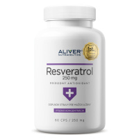 ALIVER NUTRACEUTICS Resveratrol 250 mg 60 kapsúl