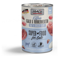 MAC´s cat konzerva KITTEN kalb/hühnerherzen (Teľacie a kuracie srdcia) - 400g