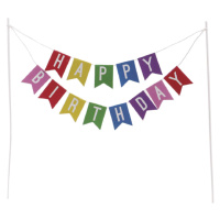 Topper na tortu Happy Birthday 19x17cm - Dekora - Dekora