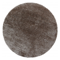 Kusový koberec Brilliant Shaggy 4200 Taupe kruh Rozmery kobercov: 200x200 (priemer) kruh