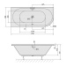 Polysan Polysan, VIVA L asymetrická vaňa 175x80x47cm, biela, 70119