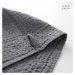 Tmavosivý uterák 50x70 cm Honeycomb - Linen Tales