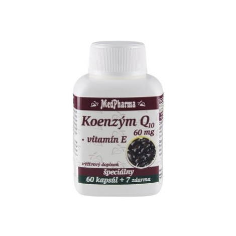 MEDPHARMA Koenzým Q10 60 mg + vitamín E 60 + 7 tabliet ZARAMO