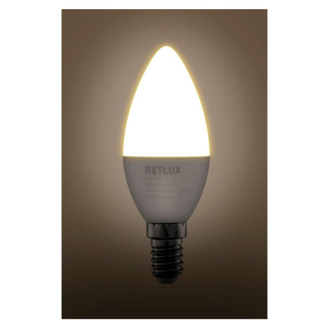 REL 34 LED C37 2x5W E14 WW RETLUX