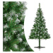 Juskys Umelý vianočný stromček 120 cm zelená s umelým snehom vrátane stojanu
