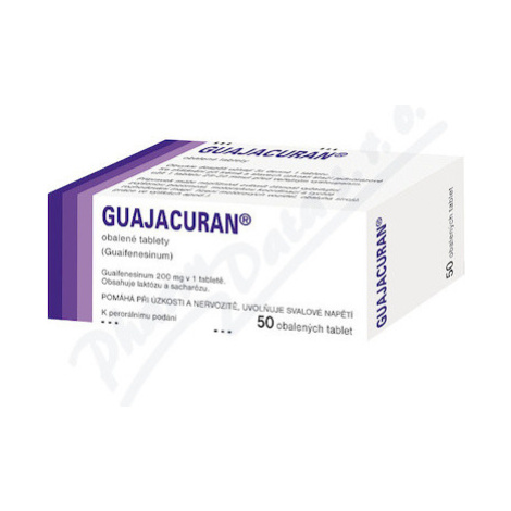 GUAJACURAN na vykašliavanie 200 mg 50 tabliet