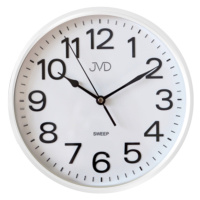 Nástenné hodiny JVD HP683,6 biele, sweep, 26cm