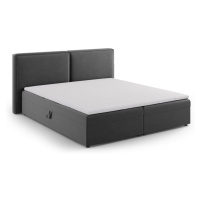 Tmavosivá boxspring posteľ s úložným priestorom 180x200 cm Arendal – Cosmopolitan Design