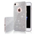 Silikónové puzdro na Apple iPhone 13 Glitter 3in1 strieborné