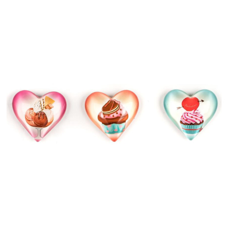 Sada 3 magnetiek Hearts Mix MERKURY MARKET