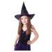 Detský kostým čarodejnice fialová s klobúkom (S)