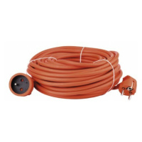 Predlžovací kábel 1 zásuvka, 20m, 3x 1,5mm, oranžový (EMOS)