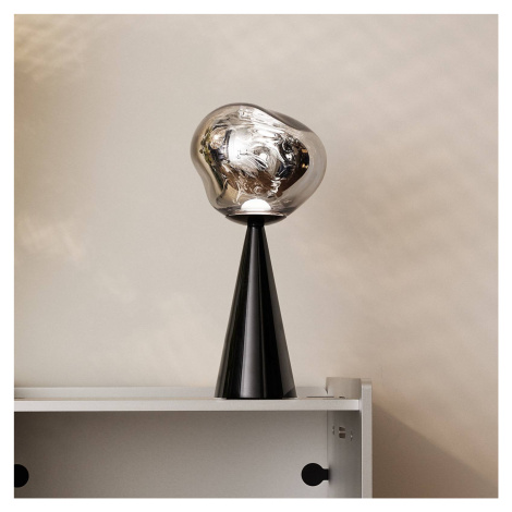 Tom Dixon LED dobíjacia stolová lampa Melt Portable, čierna, 28,5 cm