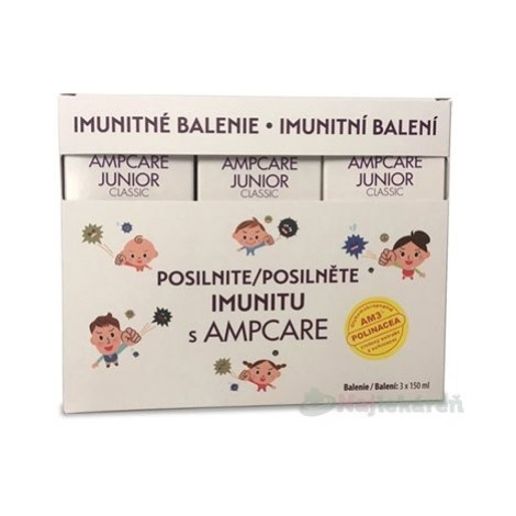 AMPCARE JUNIOR CLASSIC IMUNITNÉ BALENIE sirup 3x150 ml