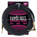 Ernie Ball 18' Braided Cable Black