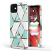 Huawei P40 Pro, silikónové puzdro, polygonálny mramorový vzor, Wooze Geometric Marble, farba/zel