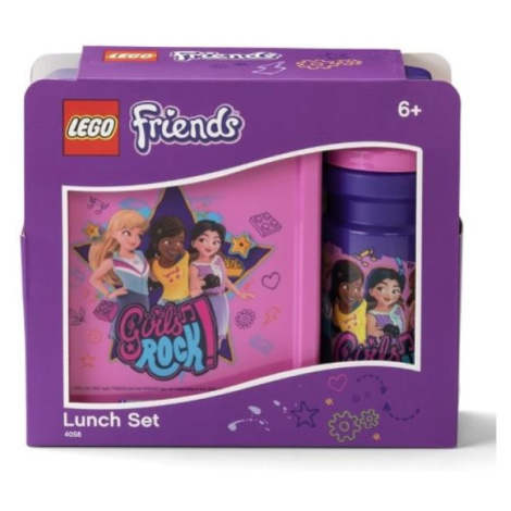 LEGO® Friends Girls Rock desiatový set (fľašu a box) - fialová