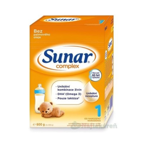 Sunar Complex 1 počiatočné dojčenské mlieko 600g