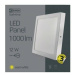 Mini LED panel 170x170, štvorcový prisadený biely, 12W, 3000K (EMOS)