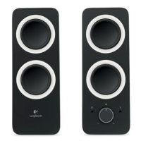 Logitech reproduktory Z200-MIDNIGHT BLACK, 2.0, 10W, černé, regulace hlasitosti