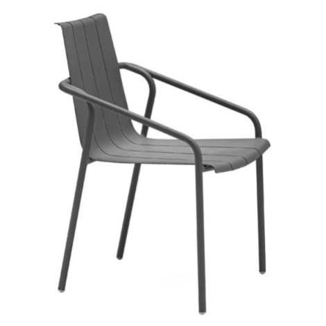 Antracitové kovové záhradné stoličky v súprave 4 ks Fleole – Ezeis