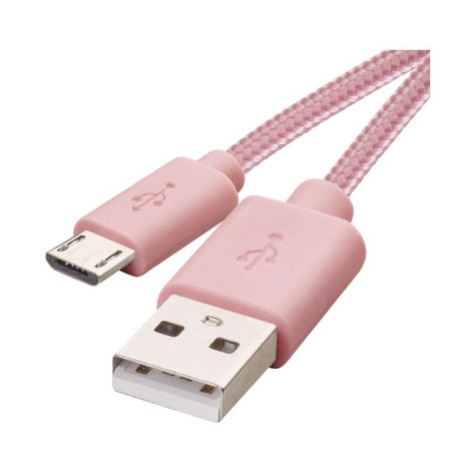 EMOS SM7006P USB kábel 2.0 A/M - micro B/M 1m ružový