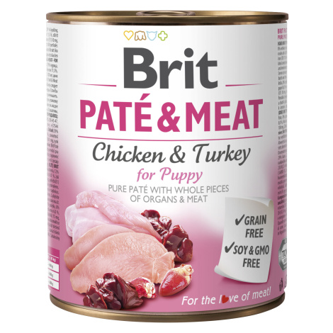 konzerva Brit Pate & Meat Puppy 800 g