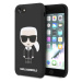 KLHCI8SLFKBK Karl Lagerfeld Full Body Silikonové Pouzdro pro iPhone 8/SE 2020 Black