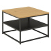 Konferenčný stolík Gilla 55x55 cm divoký dub/čierny