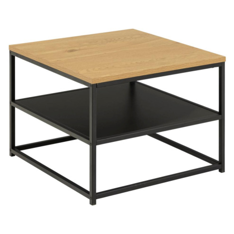 Konferenčný stolík Gilla 55x55 cm divoký dub/čierny Actona