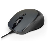 PORT optická myš SILENT, USB-A/USB-C, 3600 DPI, čierna