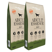 vidaXL Prémiové psie krmivo Adult Essence Beef 2ks 30kg