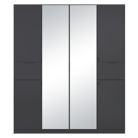 Sconto Šatníková skriňa TICAO II metalická sivá, šírka 181 cm
