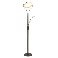 vidaXL Stojanová lampa 18 W, strieborná 180 cm, stmievateľná