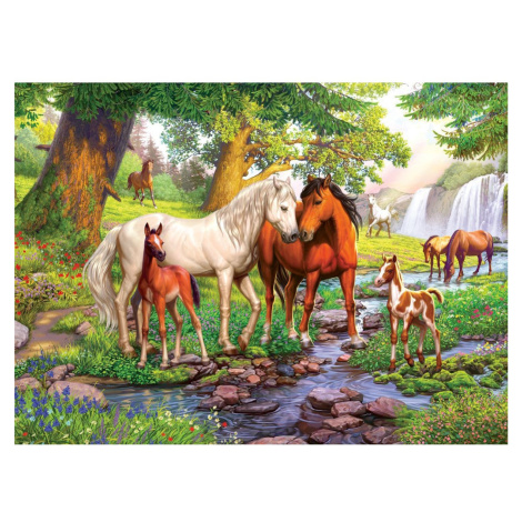 Ravensburger Puzzle Kone pri rieke 300 XXL dielikov