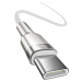 Dátový kábel Baseus Cafule Metal USB-C - USB-C 100W 1,0 m biely