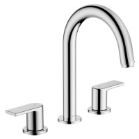 Hansgrohe Vernis Shape, umývadlová batéria s výpustom, 3-otvorová inštalácia, chrómová, HAN-7156