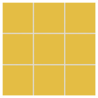 Mozaika Rako Color Two tmavo žltá 10x10 cm mat GAA0K142.1